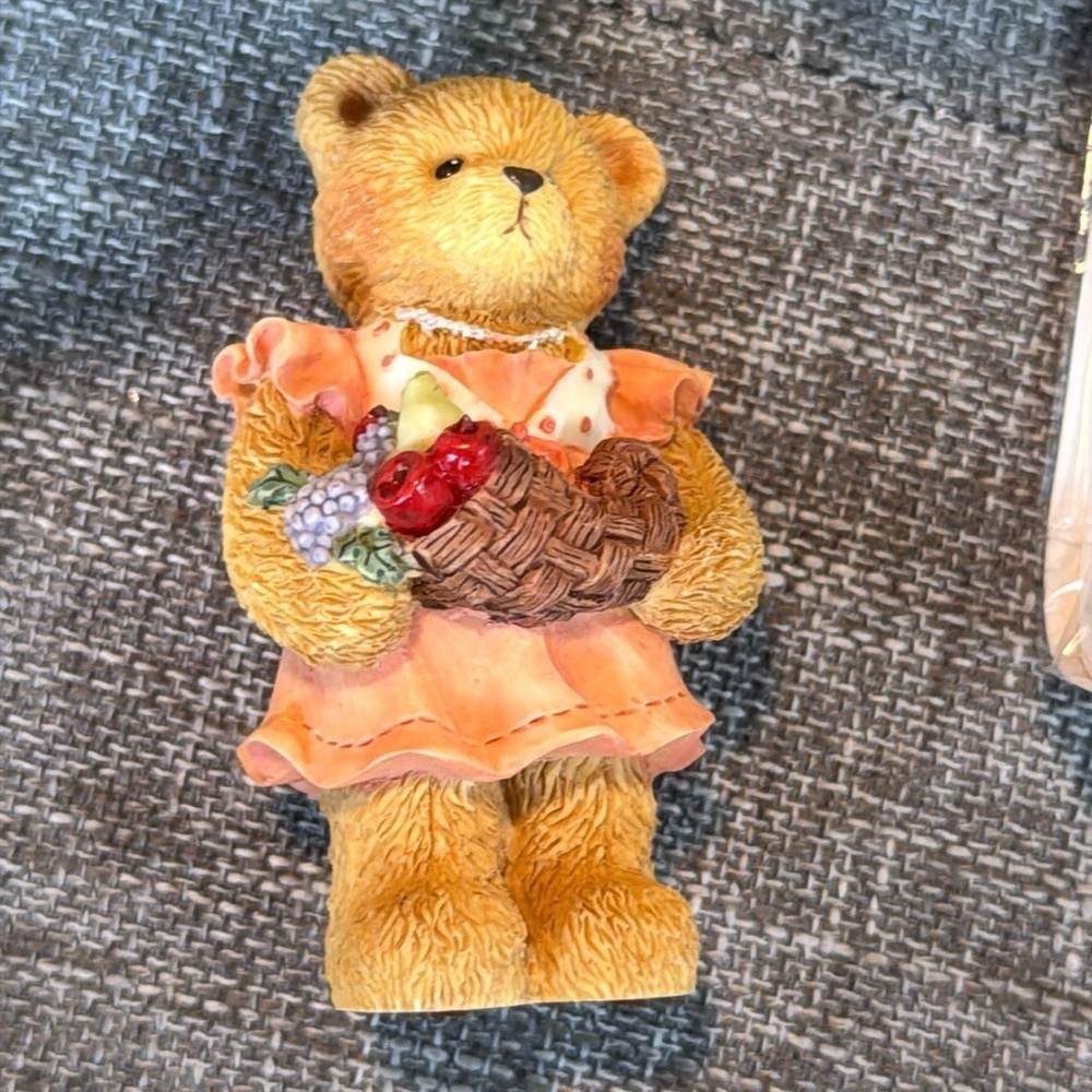 Cherished Teddies Barbara Give Thanks For Family 1996 Enesco P Hillman 141305 3"